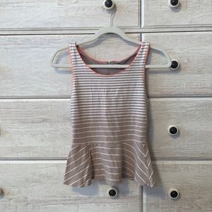 Express peplum tank top
